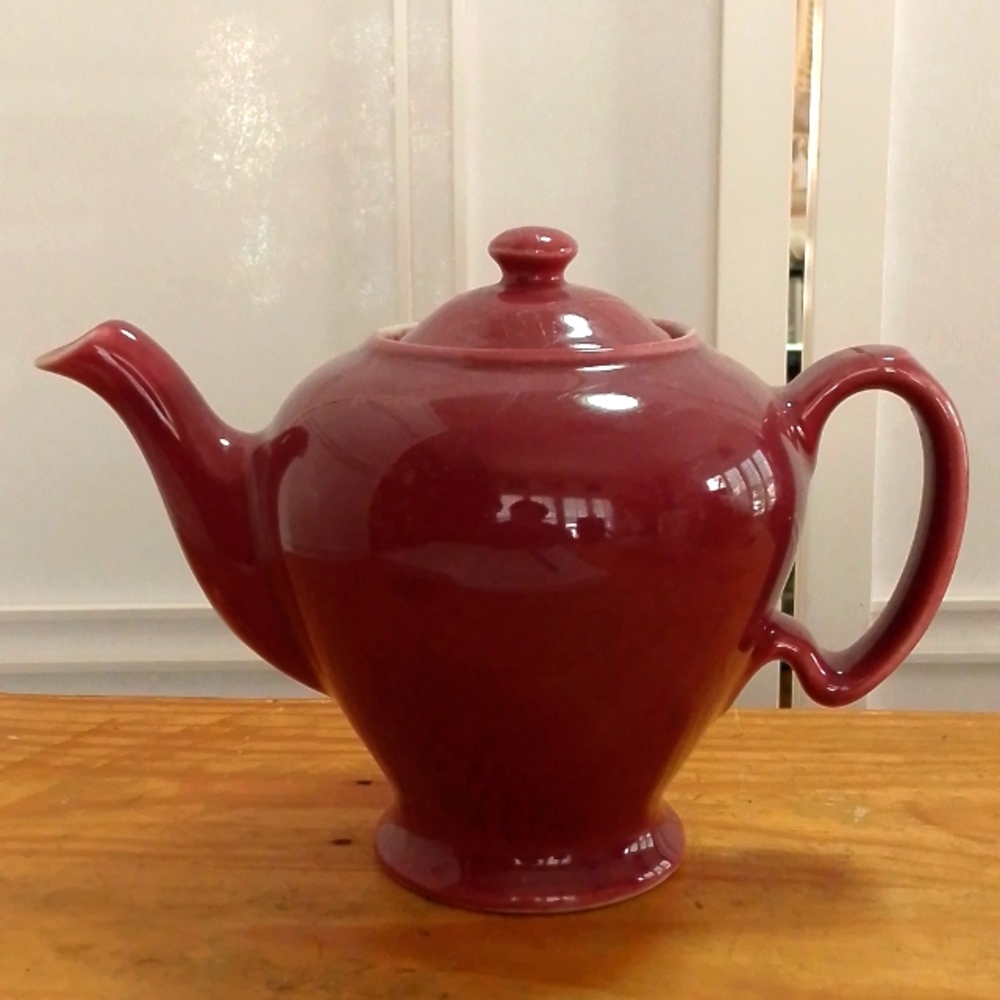 Vintage McCormick of Baltimore Teapot 1940s old Rose Promotional Color